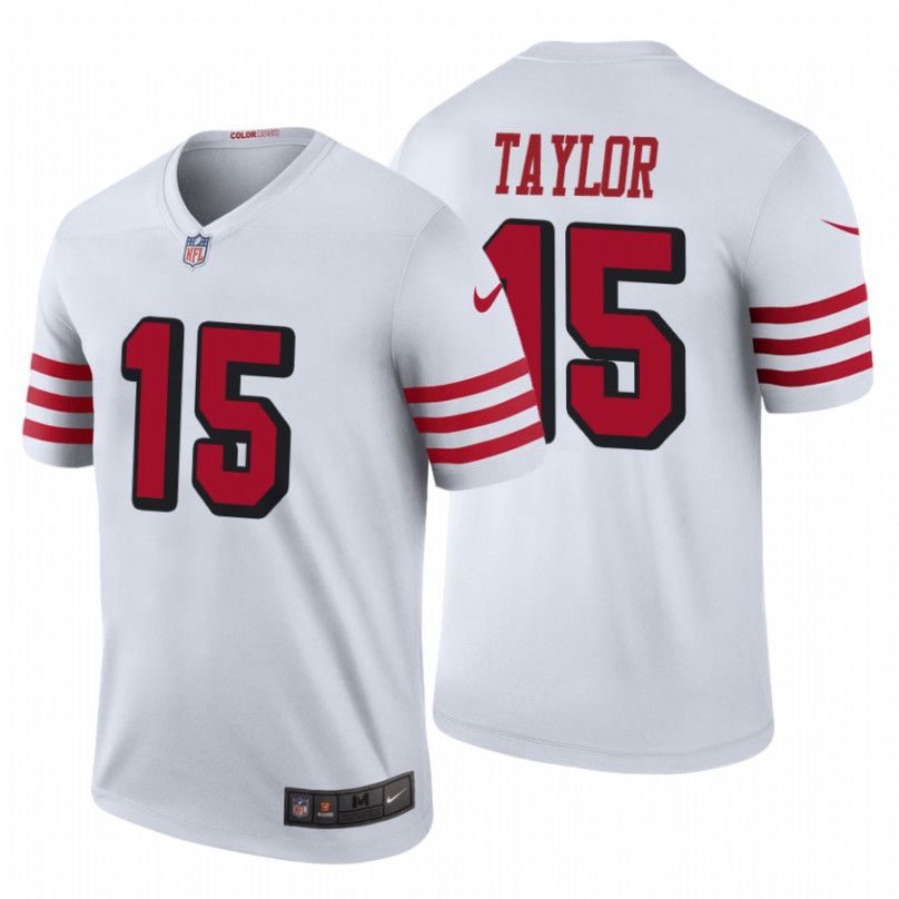 Men San Francisco 49ers 15 Trent Taylor Nike White Color Rush Legend Player NFL Jersey
